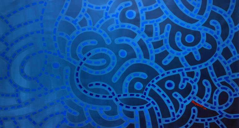 blue magic Painting by Ottograph amsterdam | Saatchi Art