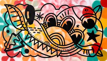 Original Abstract Cartoon Paintings by ottograph amsterdam