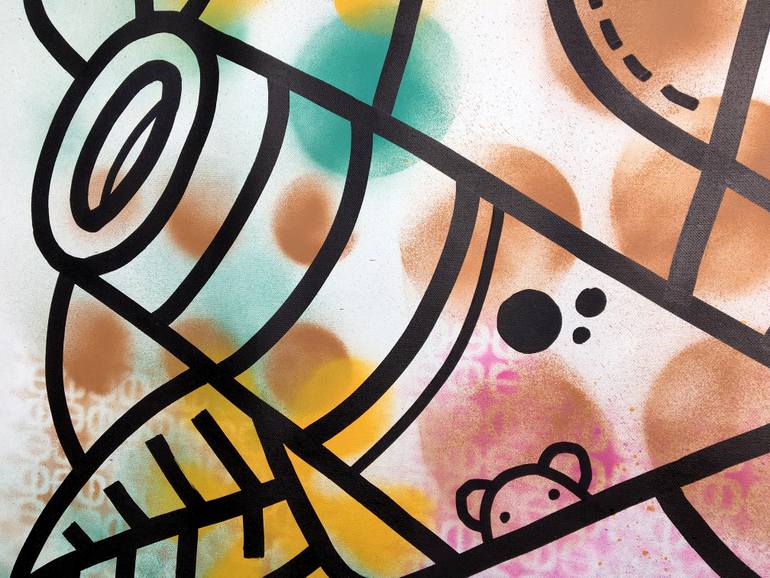 Original Pop Art Abstract Painting by Ottograph Amsterdam