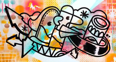 Print of Street Art Abstract Paintings by ottograph amsterdam