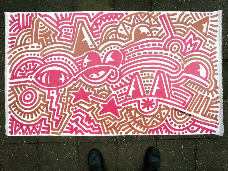 Original Street Art Abstract Painting by ottograph amsterdam