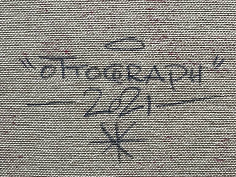 Original Abstract Expressionism Graffiti Painting by Ottograph Amsterdam