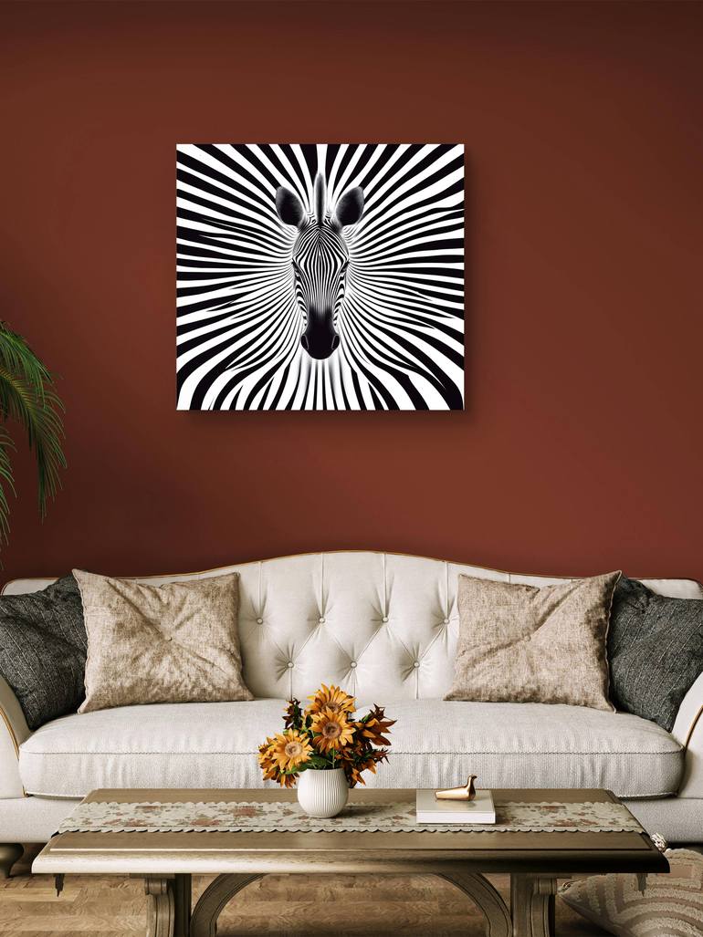 Original Algorithmic Animal Mixed Media by Ifusha Kalina