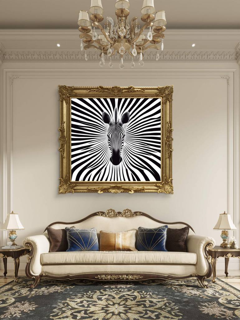 Original Algorithmic Animal Mixed Media by Ifusha Kalina