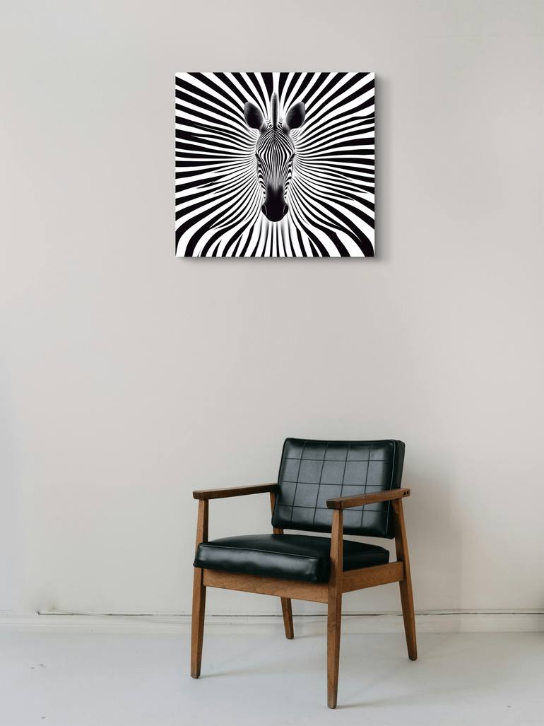 Original Algorithmic Animal Mixed Media by Ifusha Kalina