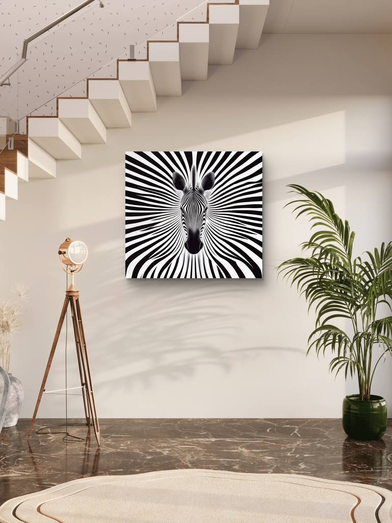 Original Algorithmic Animal Mixed Media by Ifusha Kalina