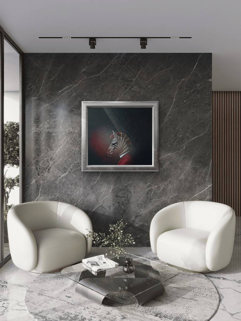 Original Algorithmic Animal Mixed Media by Ifusha Kalina