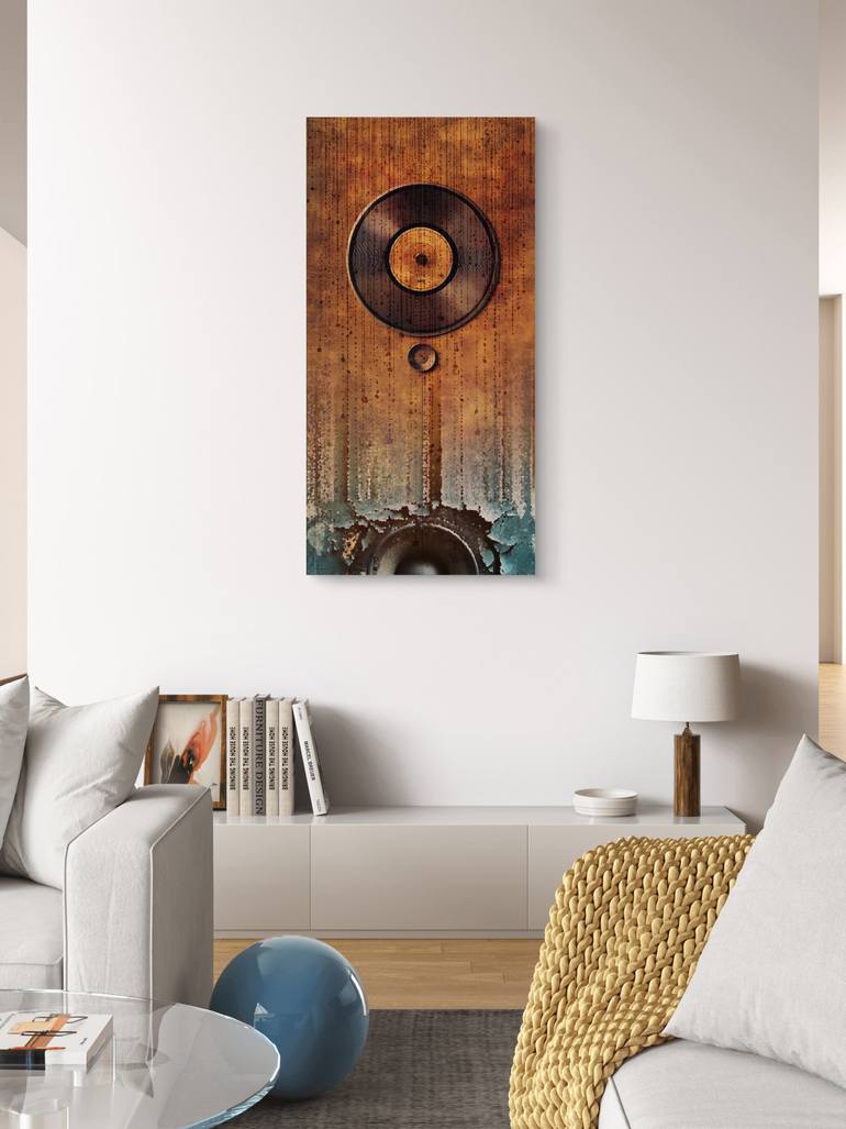 Original Algorithmic Music Mixed Media by Ifusha Kalina