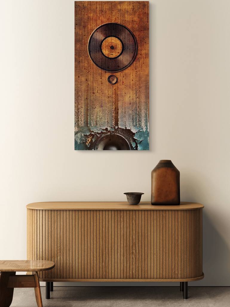 Original Algorithmic Music Mixed Media by Ifusha Kalina