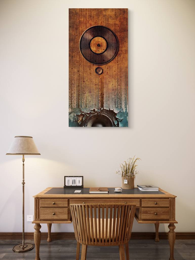 Original Algorithmic Music Mixed Media by Ifusha Kalina