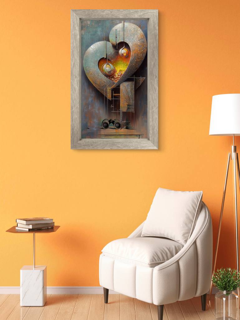 Original Algorithmic Abstract Mixed Media by Ifusha Kalina