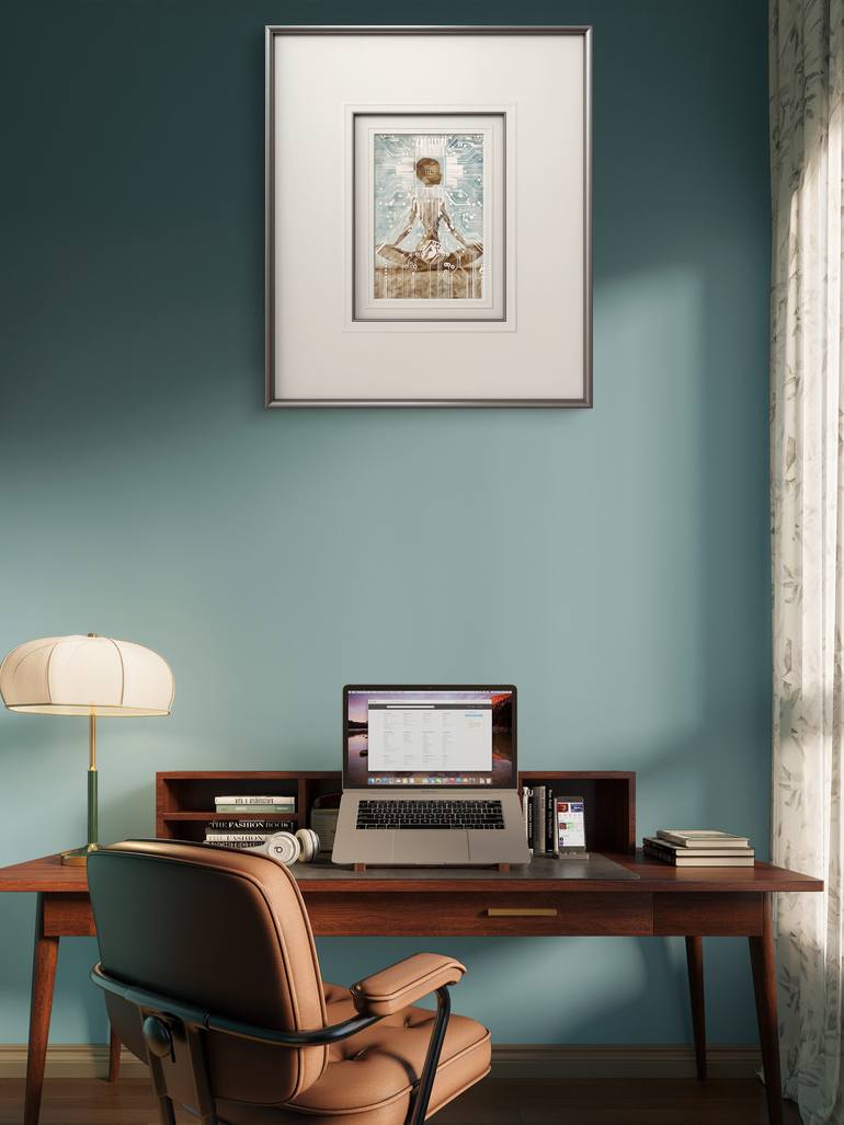 Original Algorithmic Women Mixed Media by Ifusha Kalina