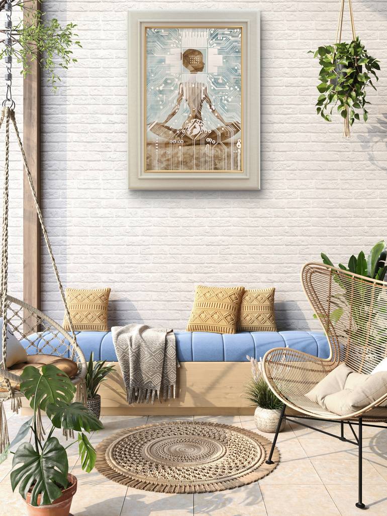 Original Algorithmic Women Mixed Media by Ifusha Kalina