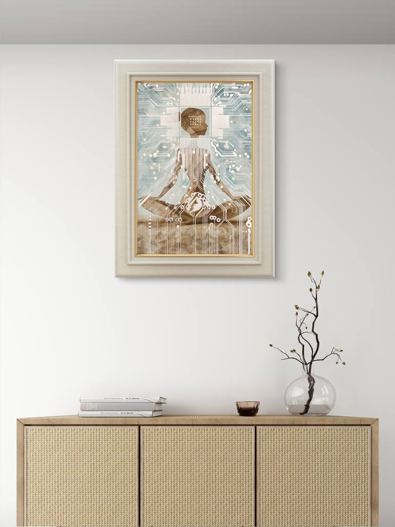 Original Algorithmic Women Mixed Media by Ifusha Kalina