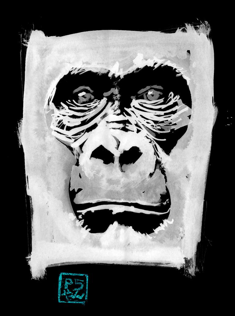 Original Conceptual Animal Drawing by Pechane Sumie