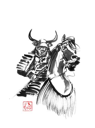 Original Minimalism Travel Drawing by Pechane Sumie