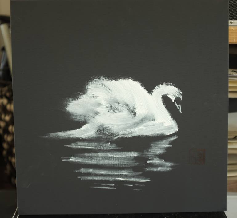 Original Minimalism Animal Painting by Pechane Sumie