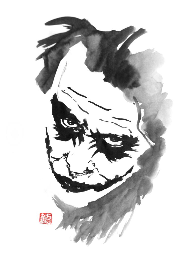 The Joker Painting by pechane sumie | Saatchi Art