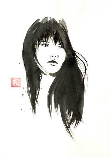 Original Fine Art Women Paintings by pechane sumie