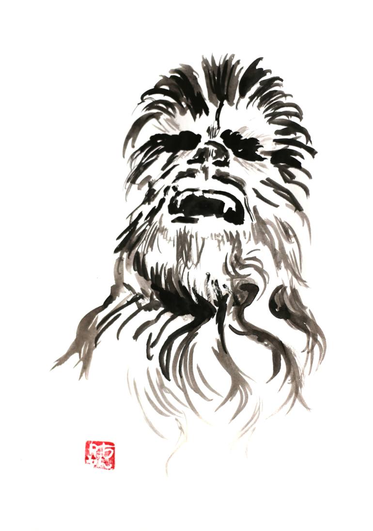 chewbacca Painting by pechane sumie | Saatchi Art