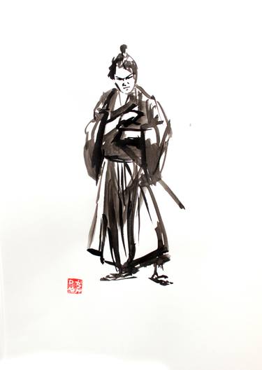 samurai in kimono thumb