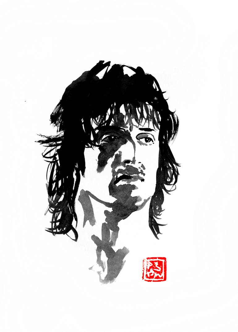 John Rambo Drawing by pechane sumie Saatchi Art