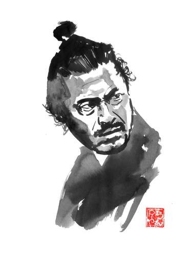 Original Fine Art Celebrity Drawings by pechane sumie