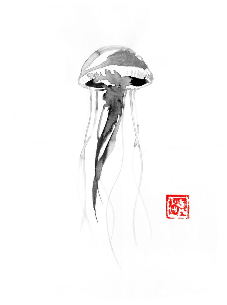 jellyfish drawings pencil