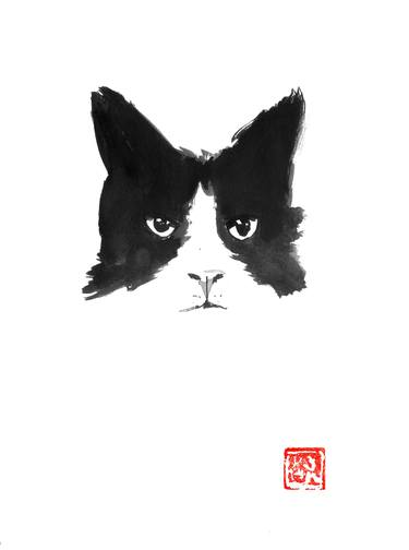 Original Cats Drawings by pechane sumie