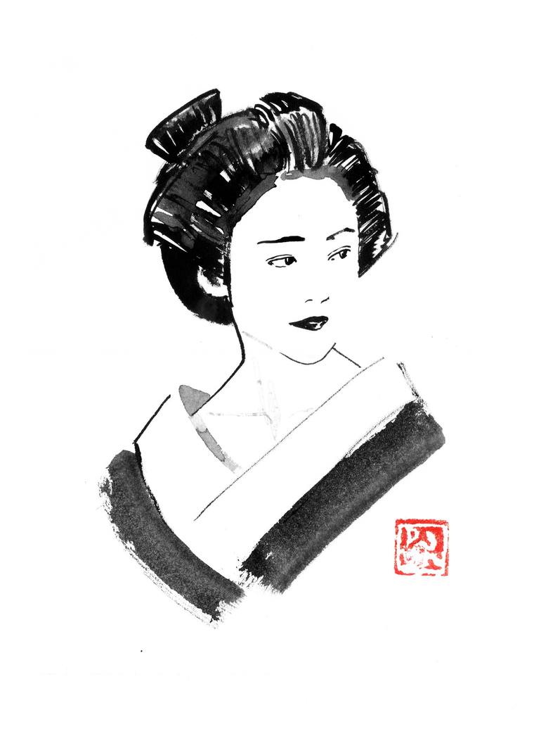 geisha drawings