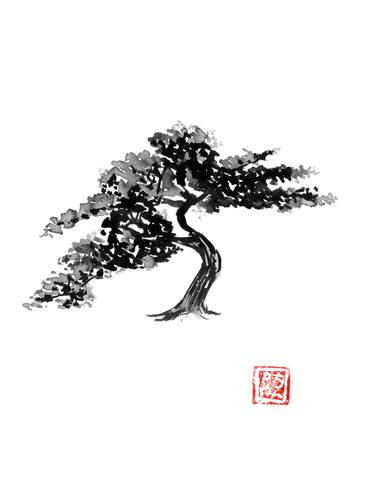 Print of Tree Drawings by pechane sumie
