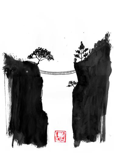 Original Landscape Drawings by pechane sumie