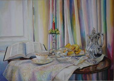 Original Fine Art Still Life Paintings by Frederick Gingell