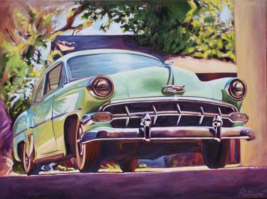 Print of Fine Art Car Paintings by Erick Pontvianne