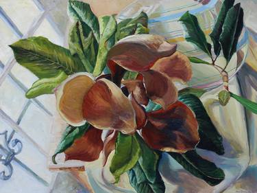 Print of Fine Art Floral Paintings by Sari Rodriguez