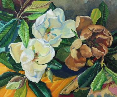 Original Fine Art Floral Paintings by Sari Rodriguez