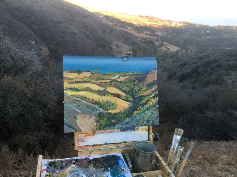 Original Impressionism Landscape Painting by Sari Rodriguez
