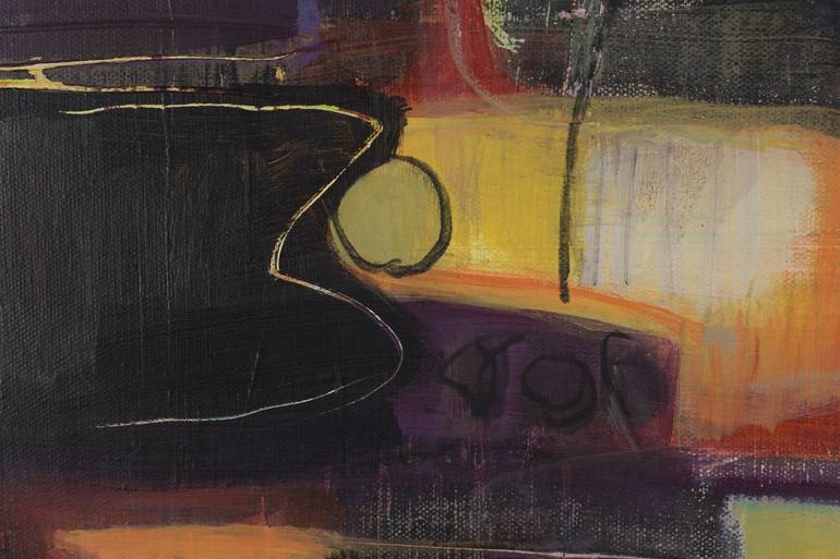 Original Contemporary Abstract Painting by Lyn Fernandez Aka Laf Art