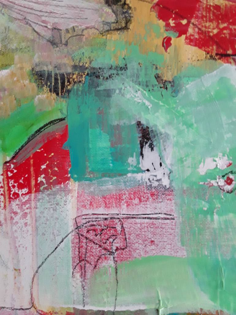 Original Abstract Painting by Lyn Fernandez Aka Laf Art