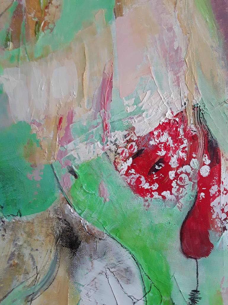Original Abstract Painting by Lyn Fernandez Aka Laf Art