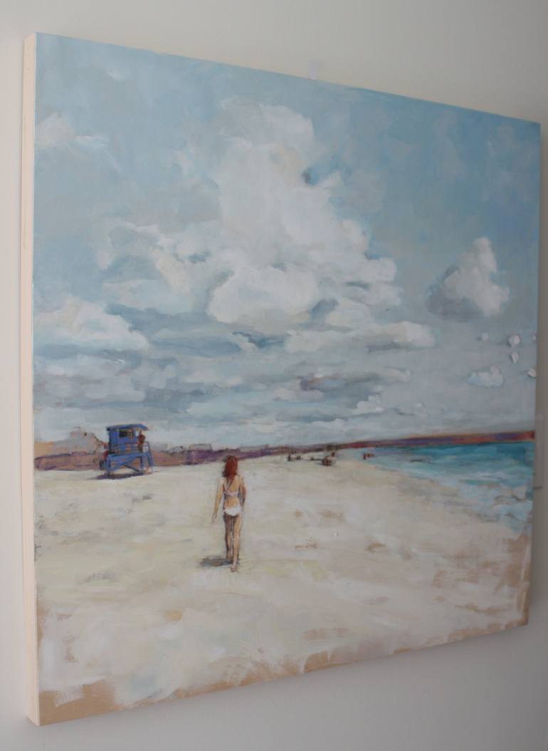 Original Impressionism Beach Painting by Gabriella Collier