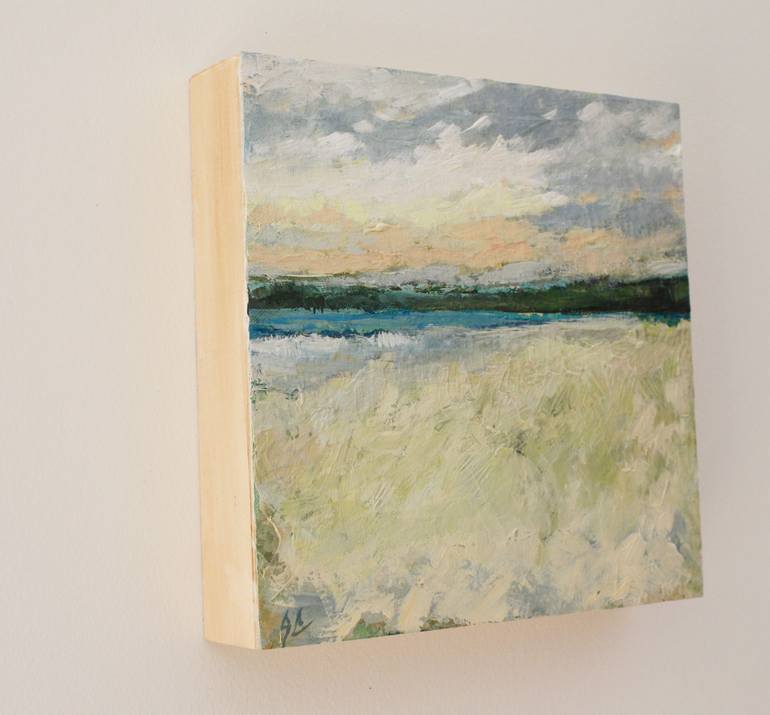 Original Impressionism Beach Painting by Gabriella Collier