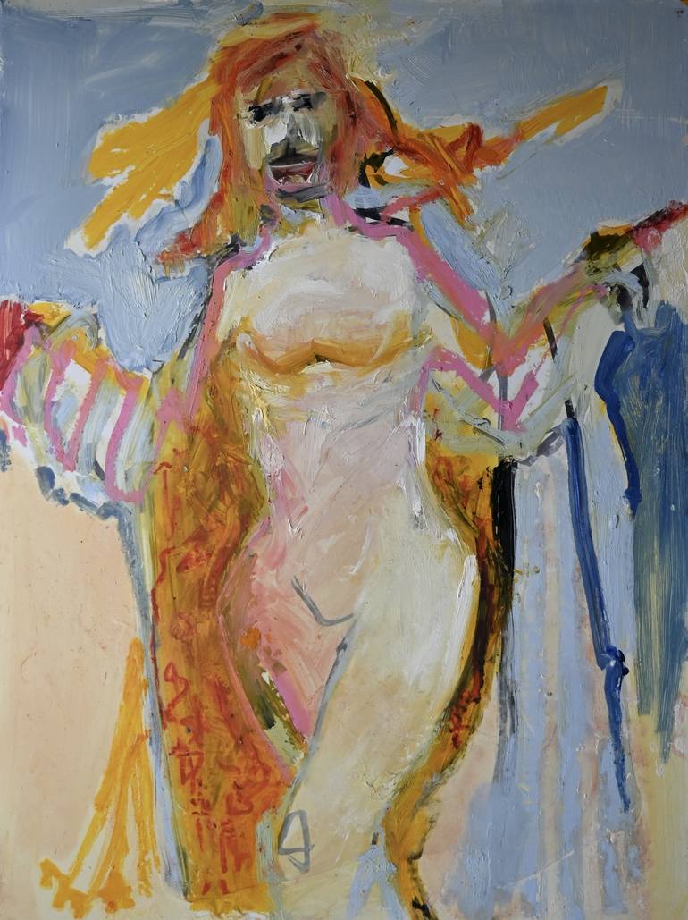 Original Women Painting by Janice Sztabnik