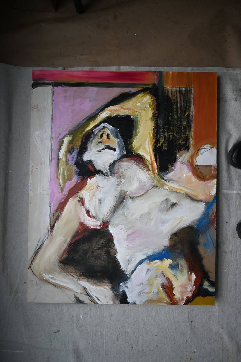Original Conceptual Women Painting by Janice Sztabnik