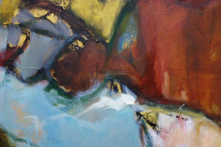 Original Abstract Expressionism Abstract Painting by Janice Sztabnik