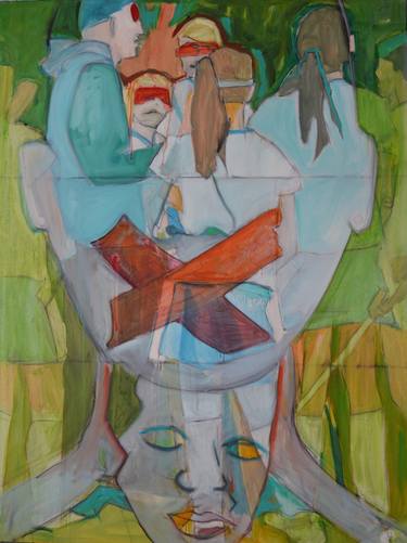 Print of Abstract Women Paintings by Janice Sztabnik