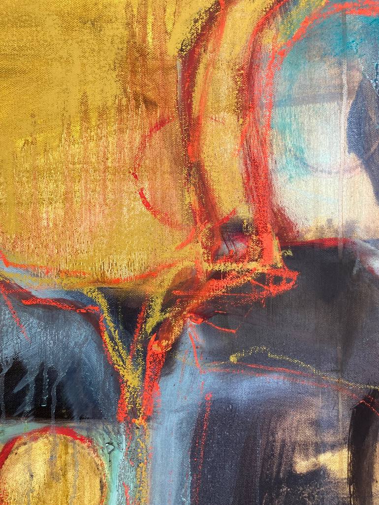 Original Abstract Women Painting by Janice Sztabnik