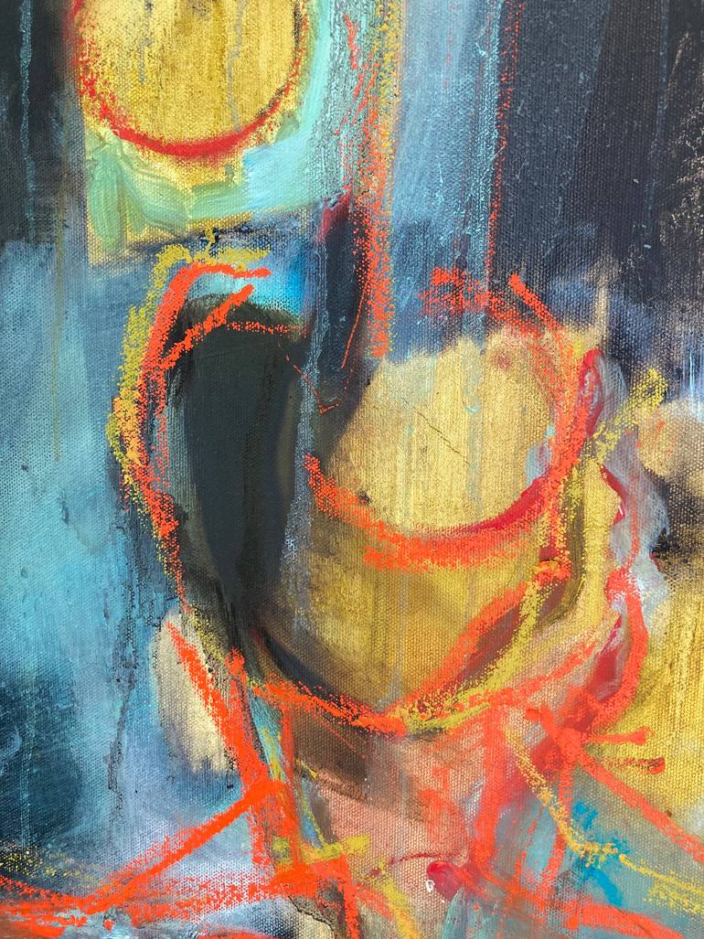 Original Abstract Women Painting by Janice Sztabnik