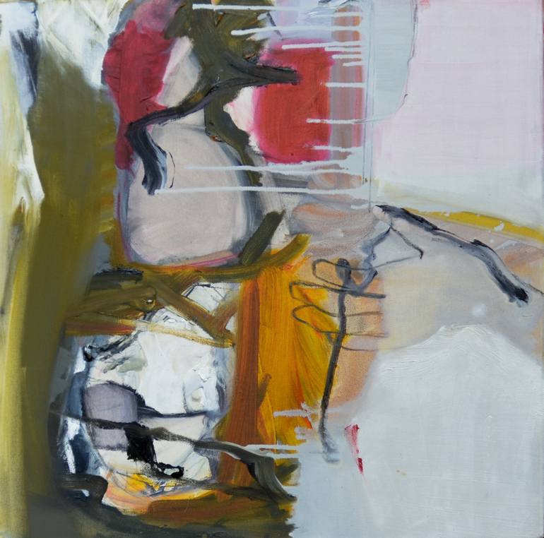 Original Abstract Women Painting by Janice Sztabnik