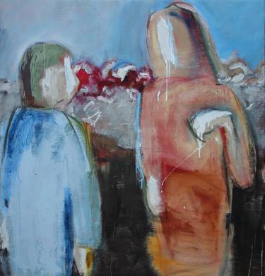 Original Abstract People Paintings by Janice Sztabnik